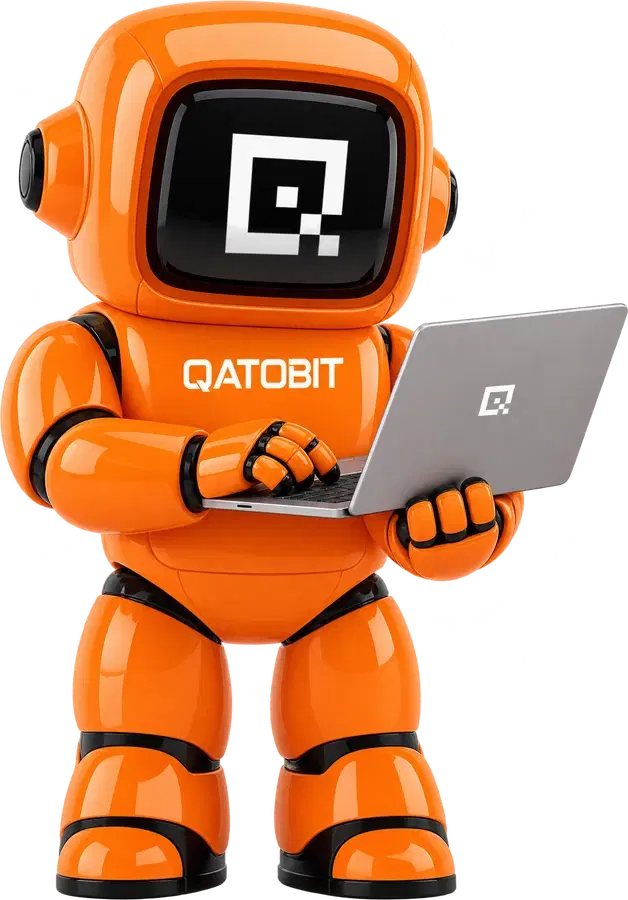 Qai checking a laptop